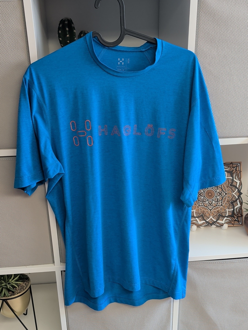 Haglöfs Men's Short Sleeve T-Shirt in Bright Blue